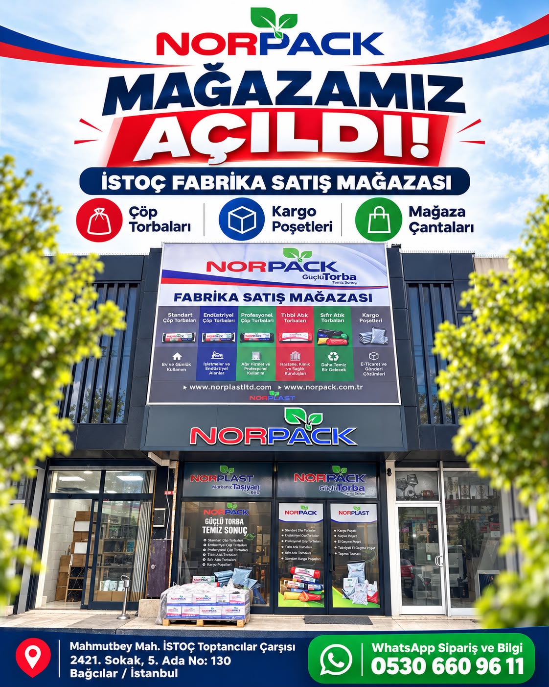 NORPACK İSTOÇ Fabrika Satış Mağazası açıldı